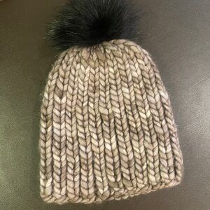 Chunky Knit Beanie with Pom Pom